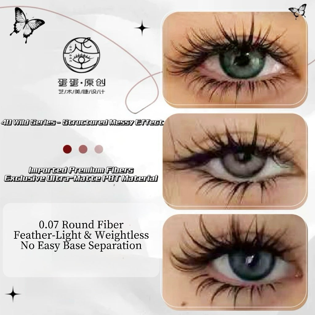 Lash fibers｜4D Wild Series – Structured Messy Effect Bundle